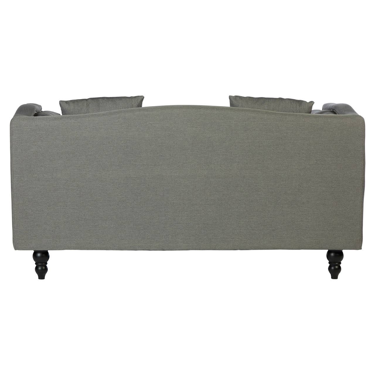 Feya 2 Seat Grey Fabric Sofa