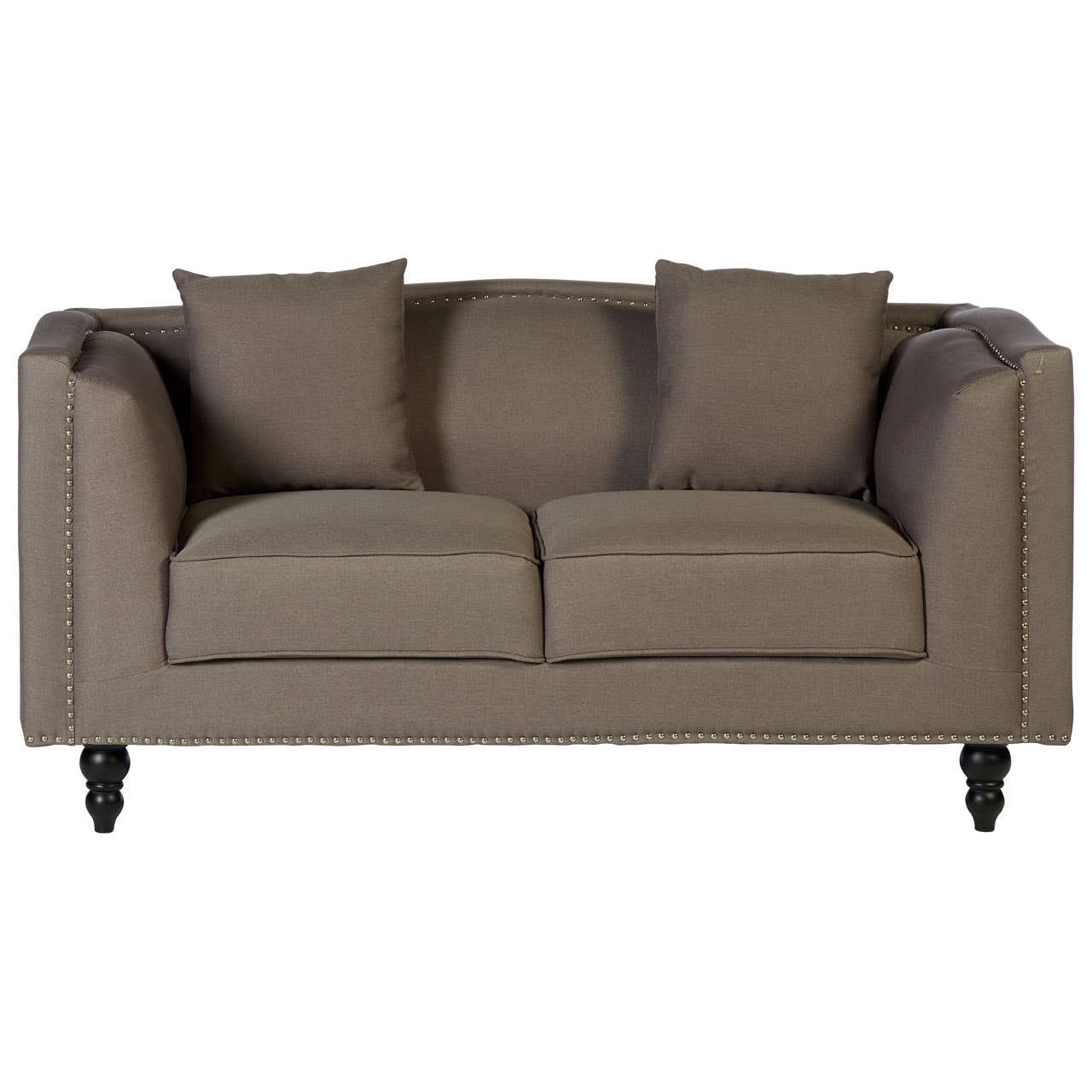 Feya 2 Seat Mink Fabric Sofa