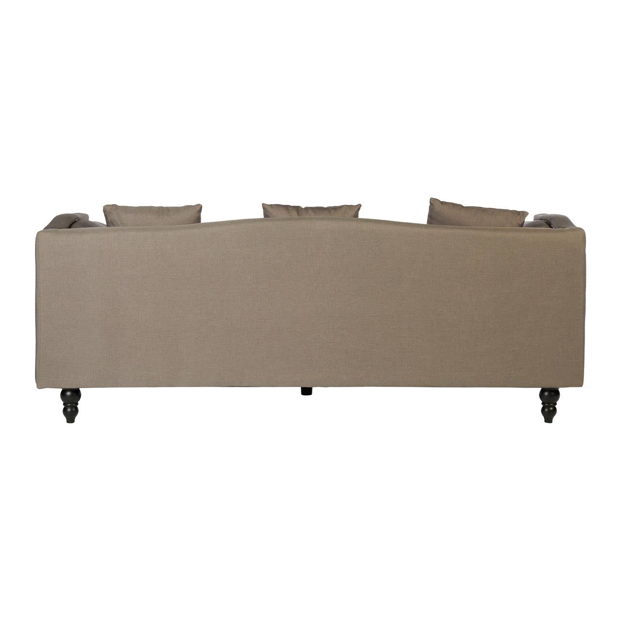 Feya 3 Seat Mink Fabric Sofa