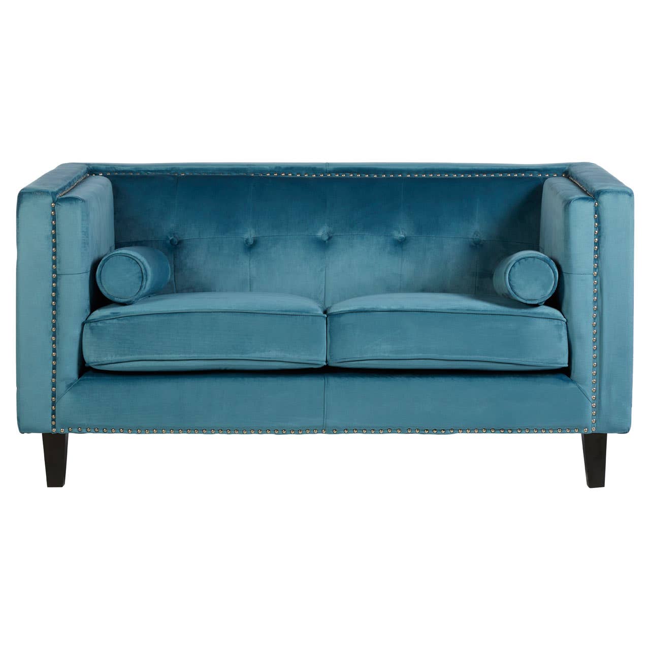 Felisa 2 Seat Blue Velvet Sofa