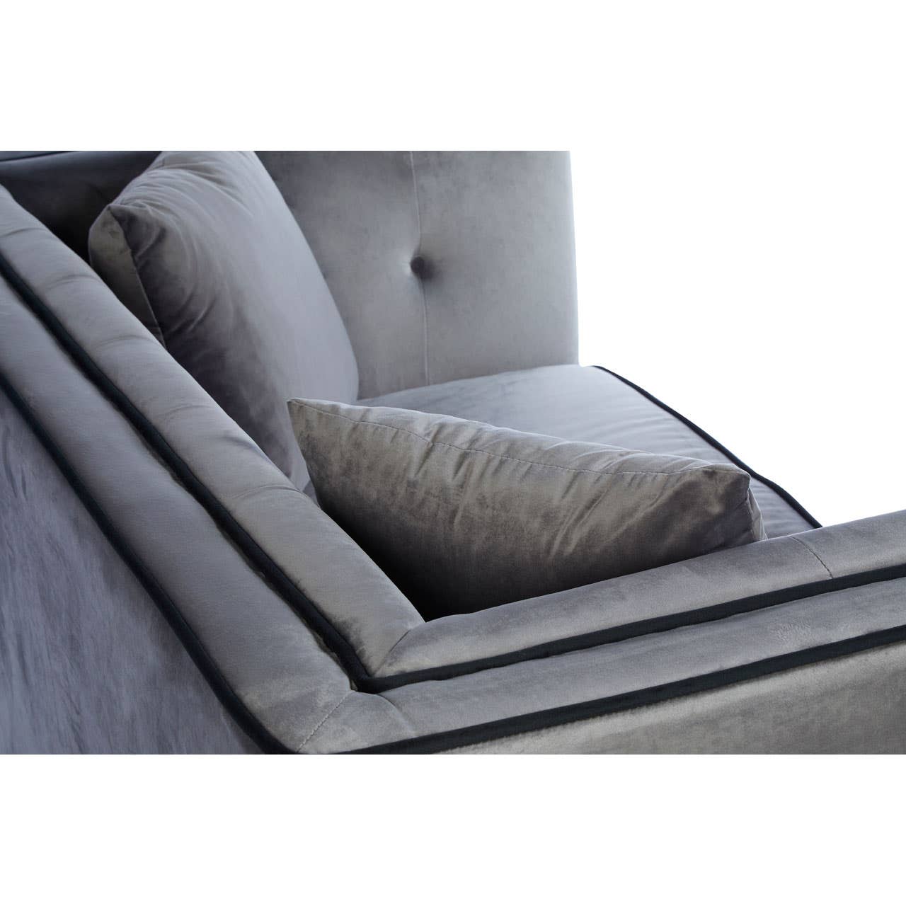 Ferris Grey Velvet 2 Seat Sofa
