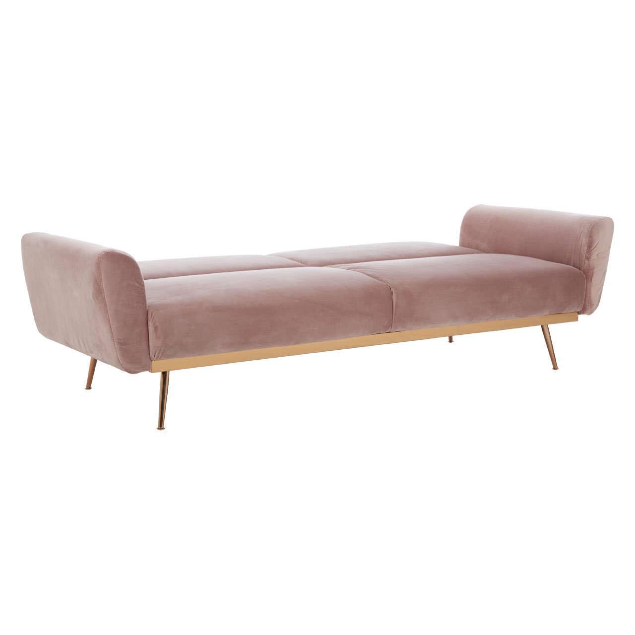 Hatton Pink Velvet Sofa Bed