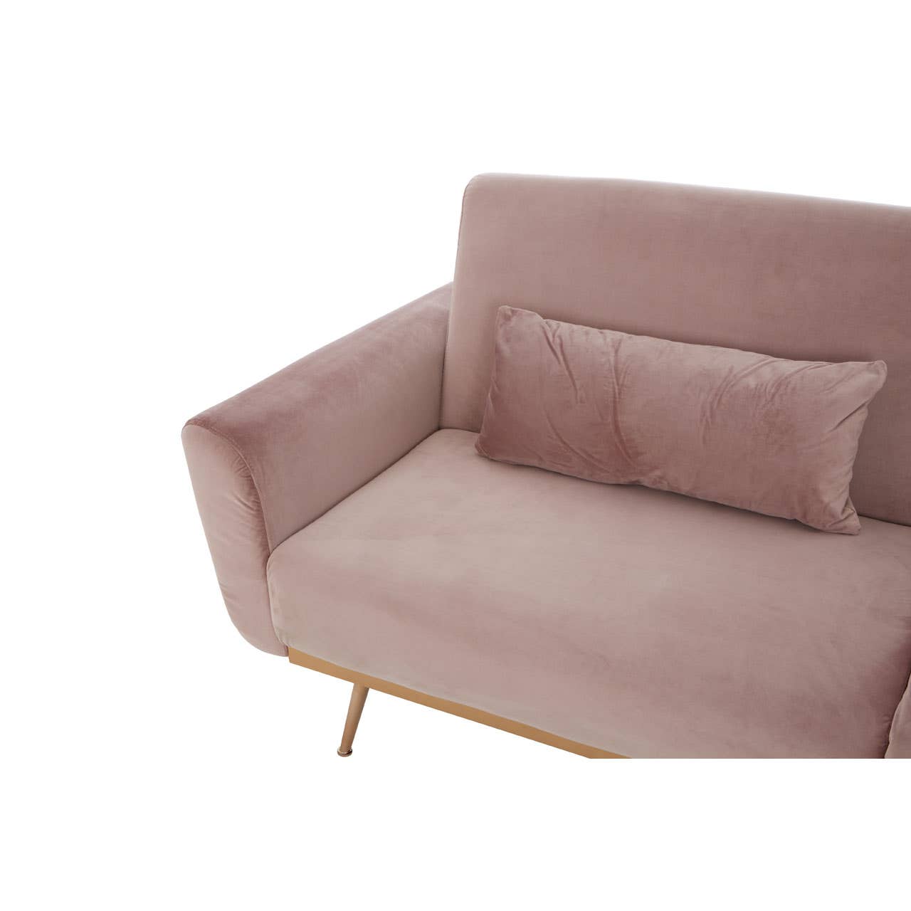 Hatton Pink Velvet Sofa Bed