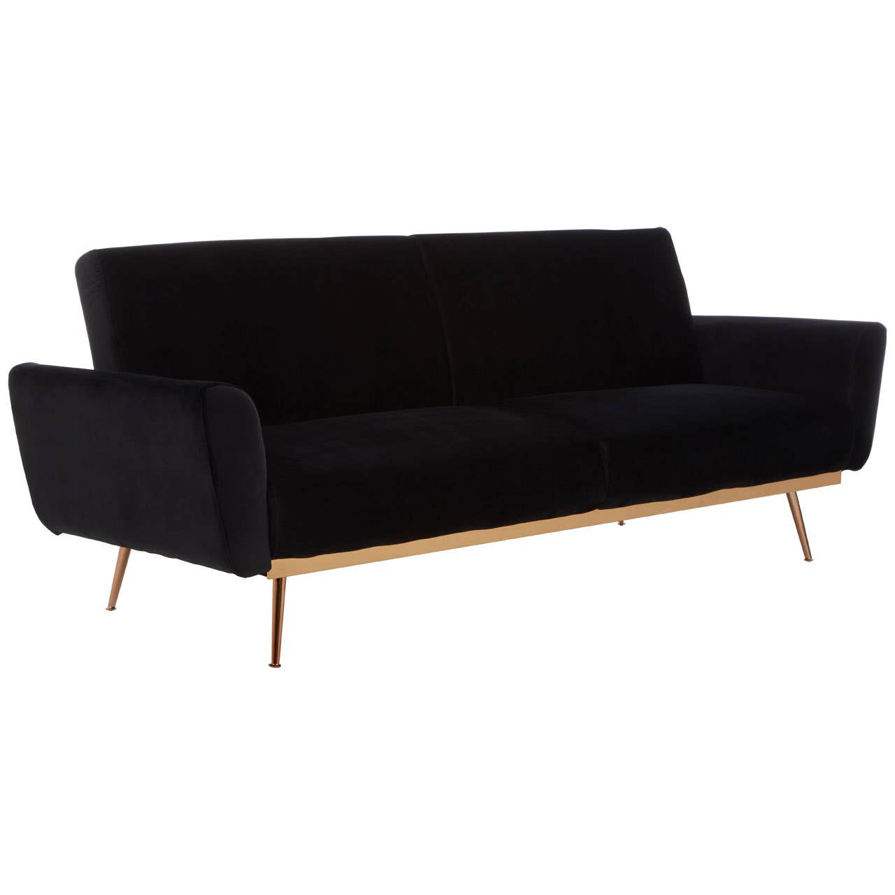 Hatton Black Velvet Sofa Bed