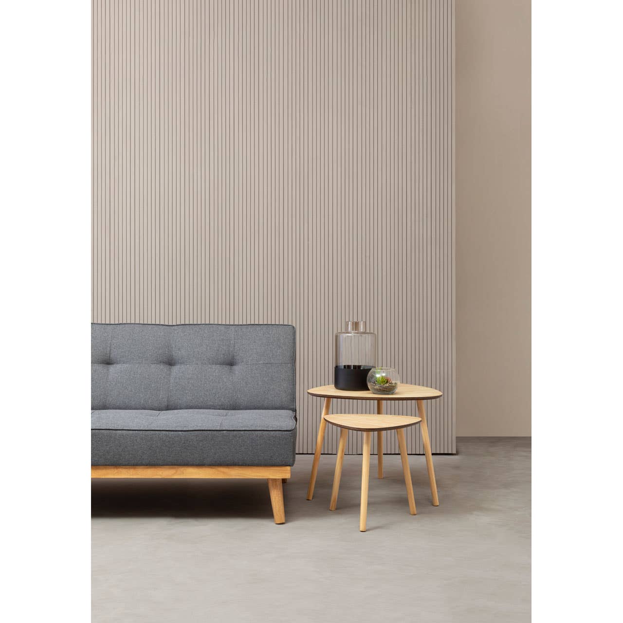 Stockholm 3 Seat Grey Sofa Bed