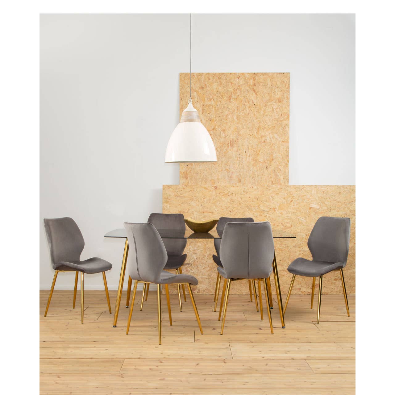 WIMSLOW GREY RECTANGULAR DINING SET