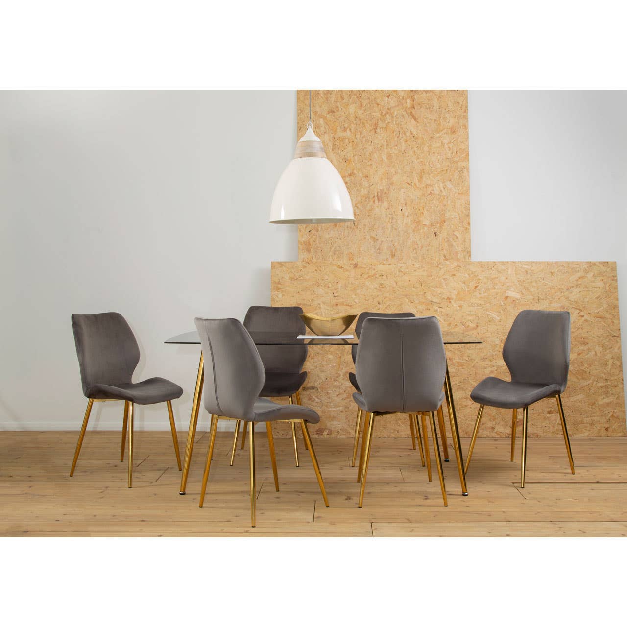 WIMSLOW GREY RECTANGULAR DINING SET