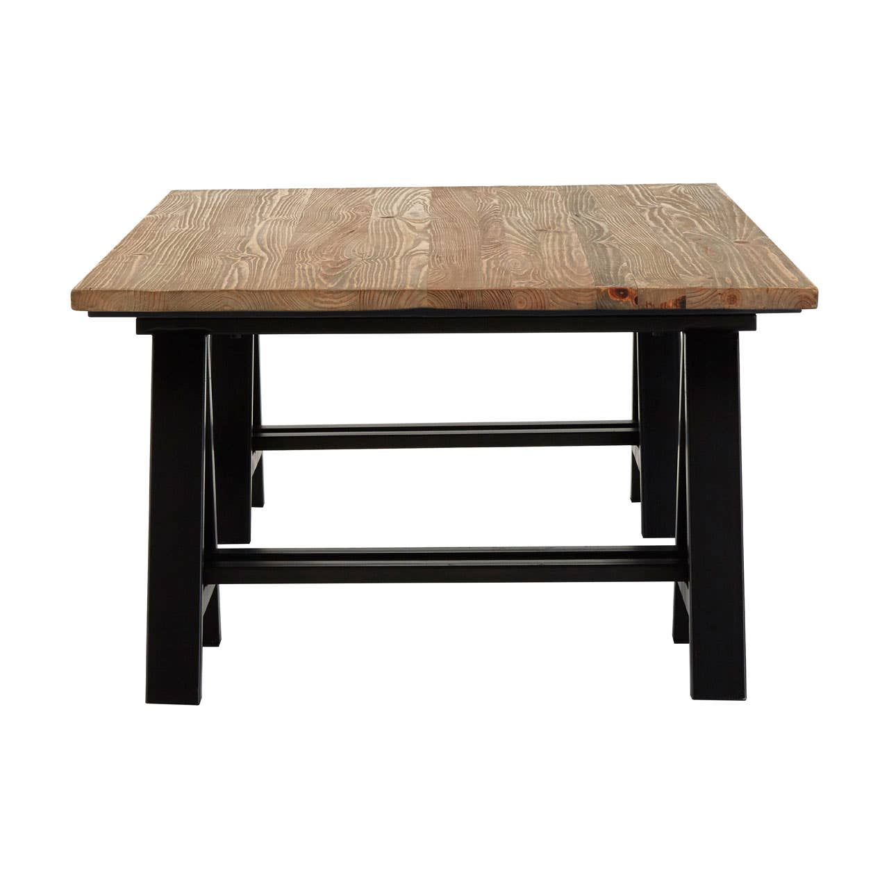 Hampstead Pine Wood & Iron Coffee Table