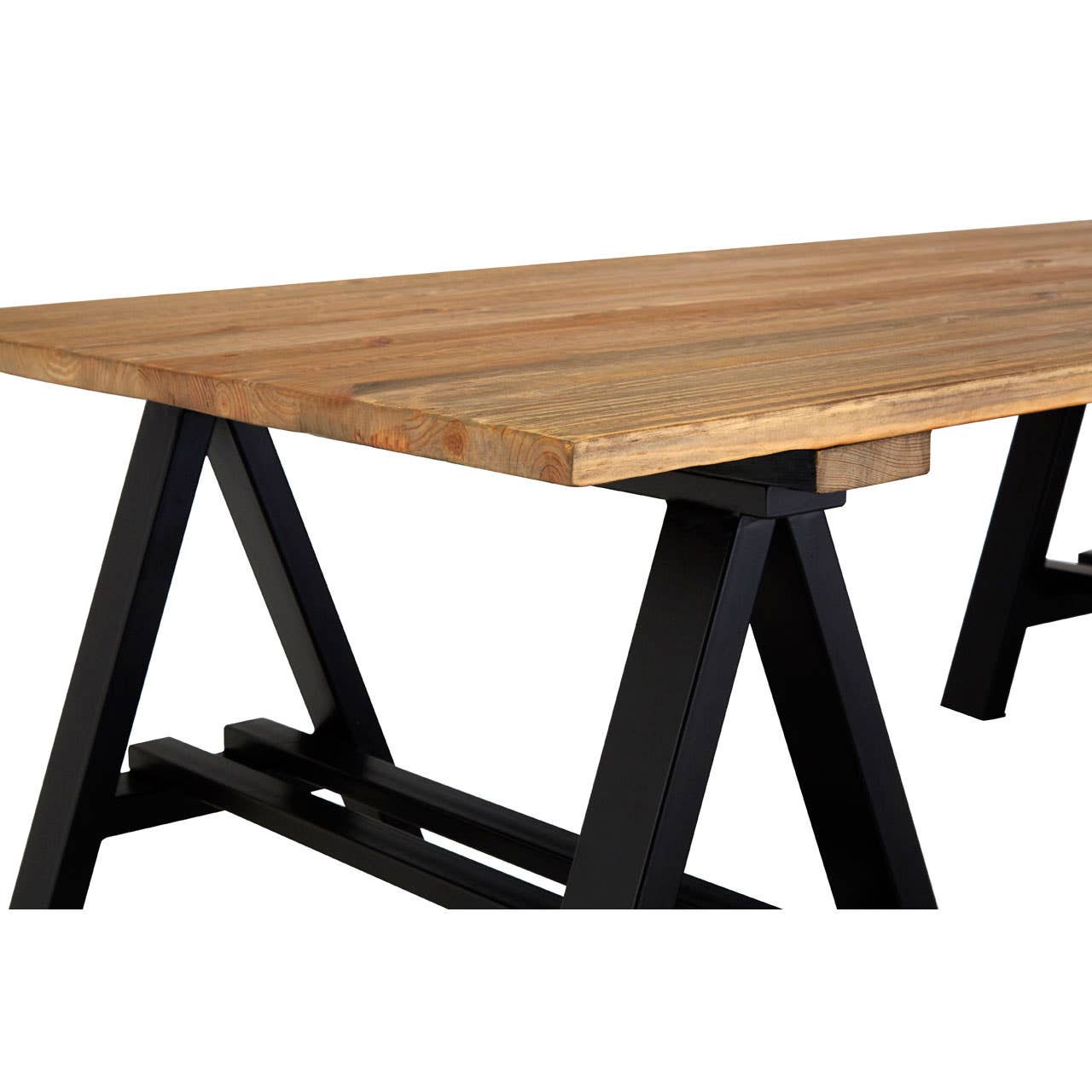 Hampstead Pine Wood & Iron Coffee Table