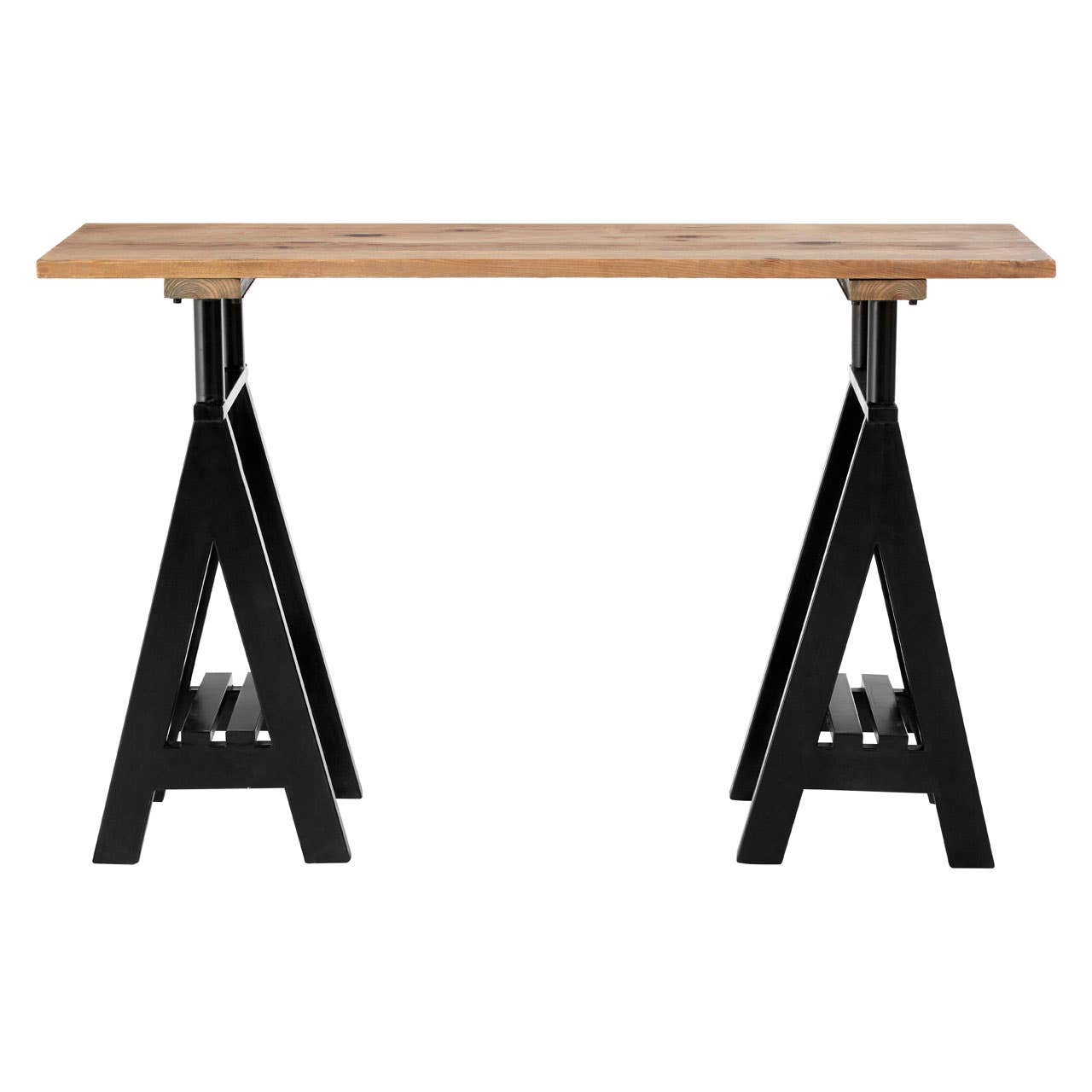 Hampstead Pine Wood And Iron Console Table