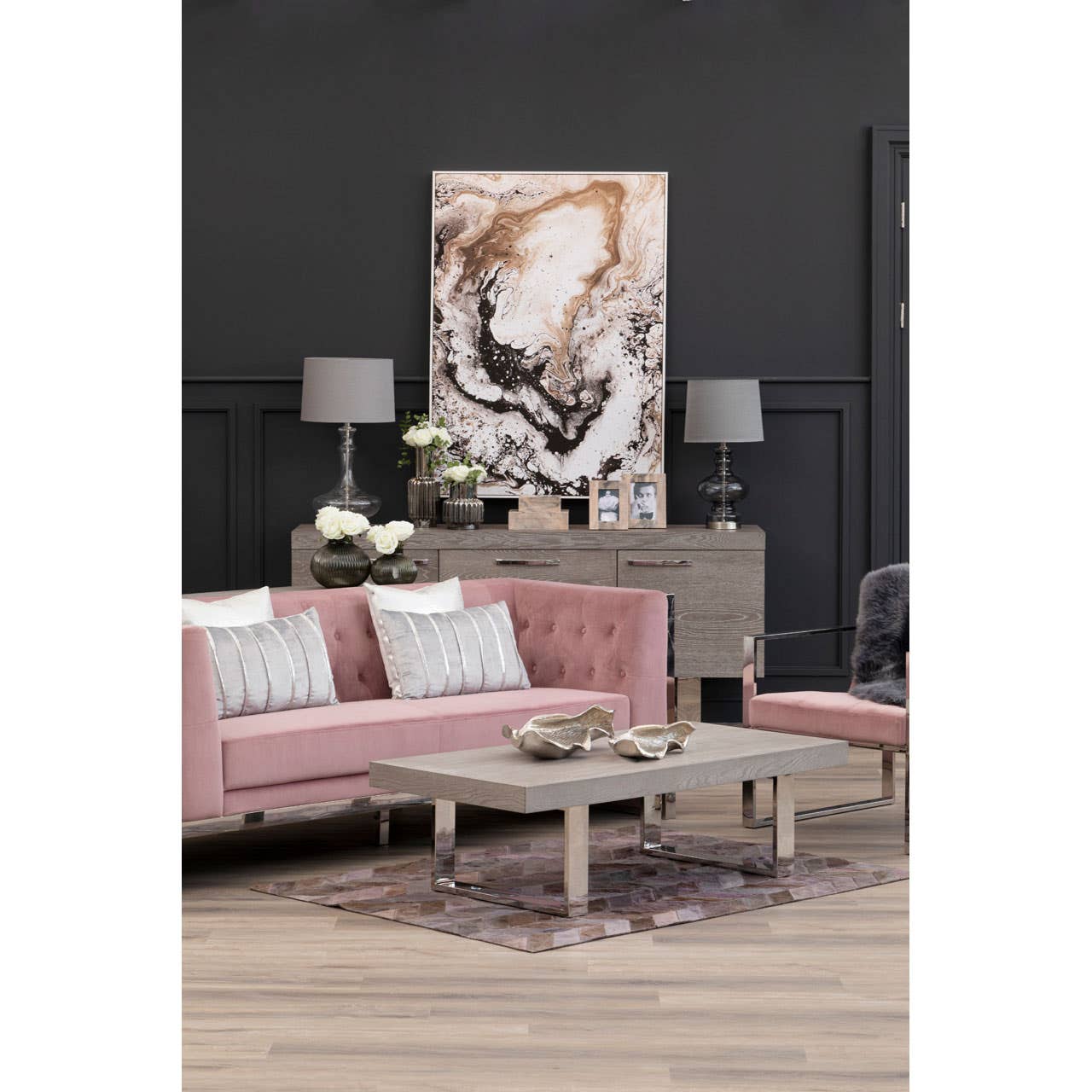 Ulmus Grey Elm Wood Coffee Table