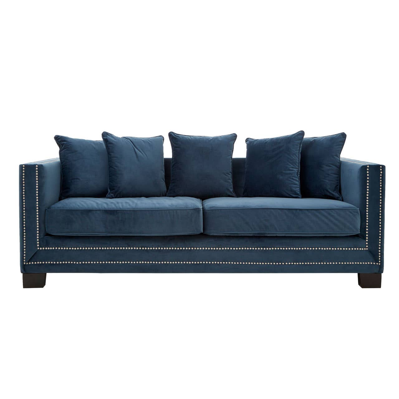 Sofia 3 Seater Midnight Velvet Sofa
