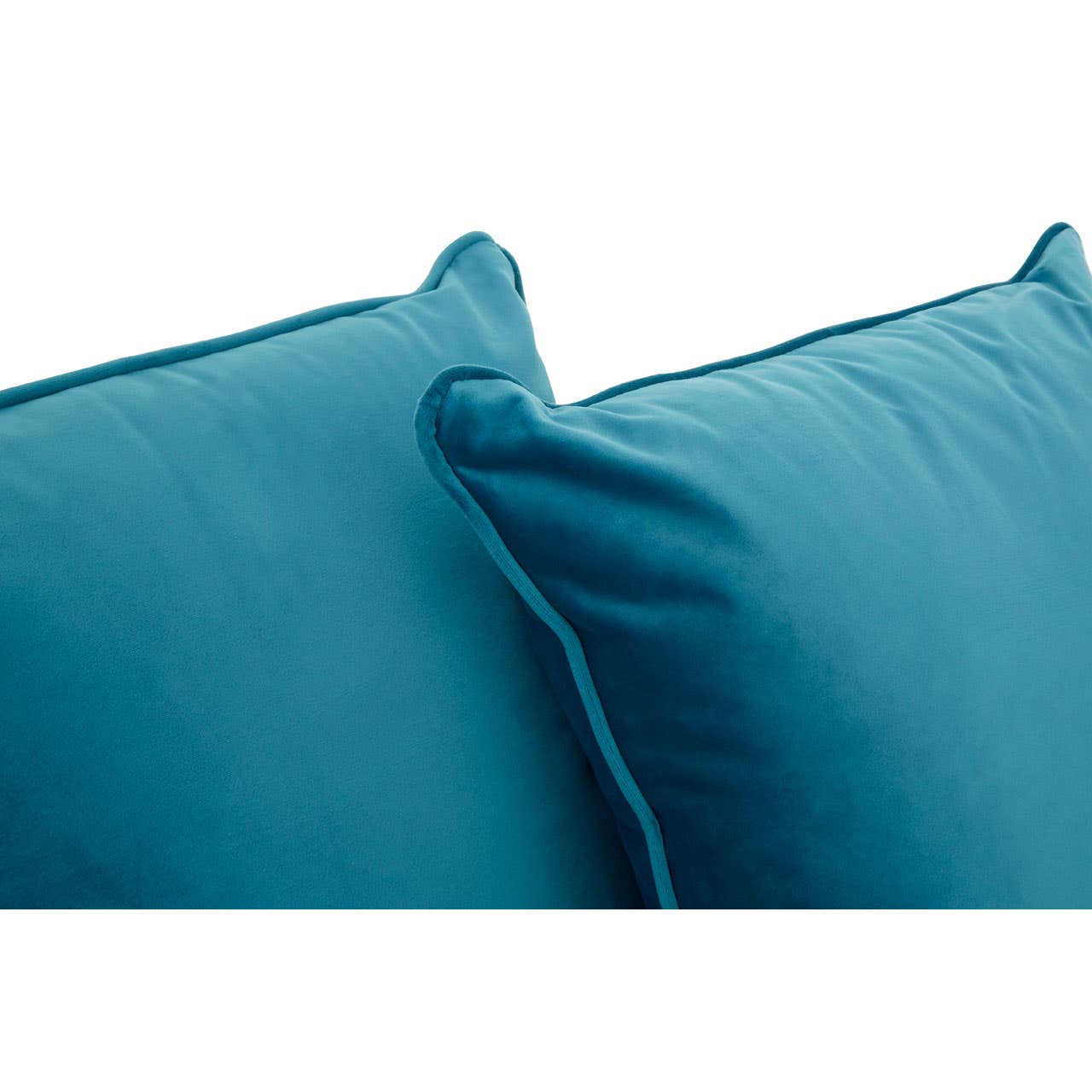 Sofia 3 Seater Cyan Blue Velvet Sofa