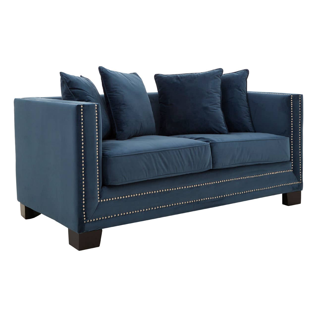 Sofia 2 Seater Midnight Velvet Sofa
