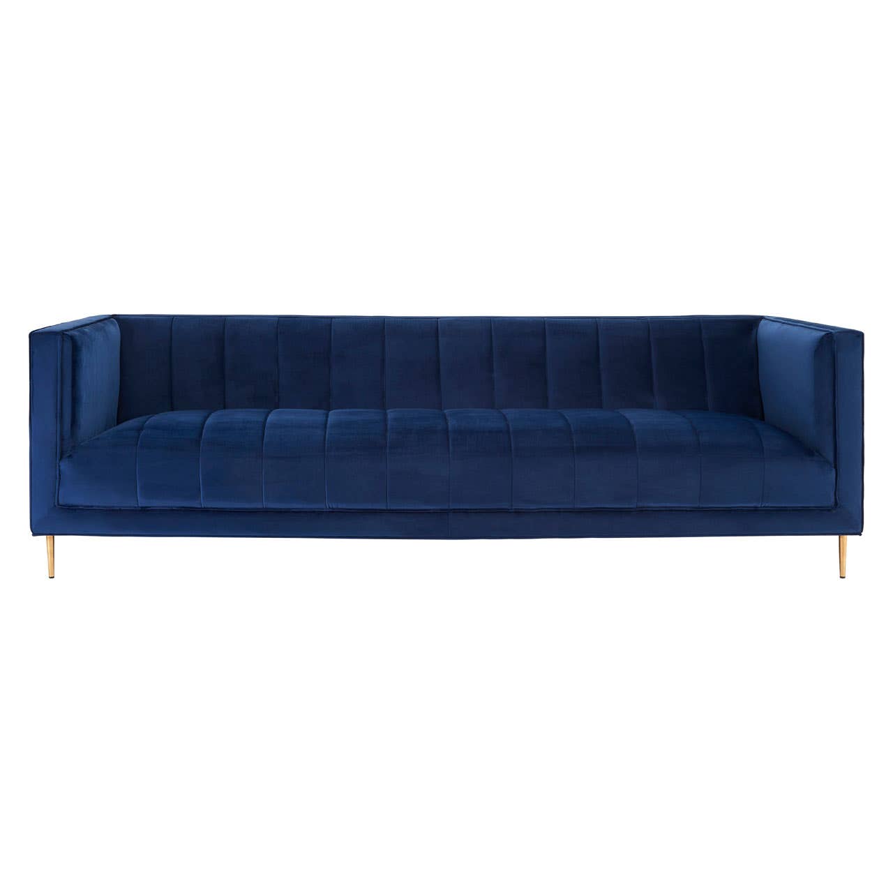 Otylia Deep Blue Velvet 3 Seat Sofa