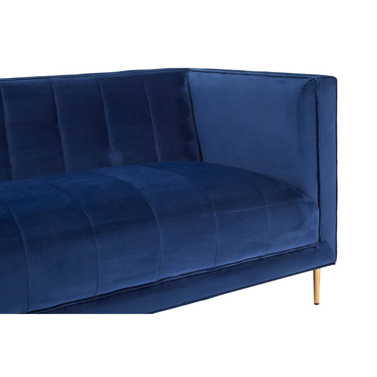 Otylia Deep Blue Velvet 3 Seat Sofa