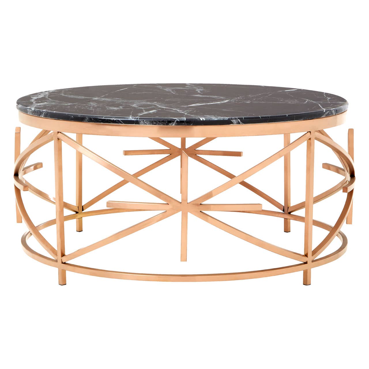 Alvaro Black Marble Coffee Table