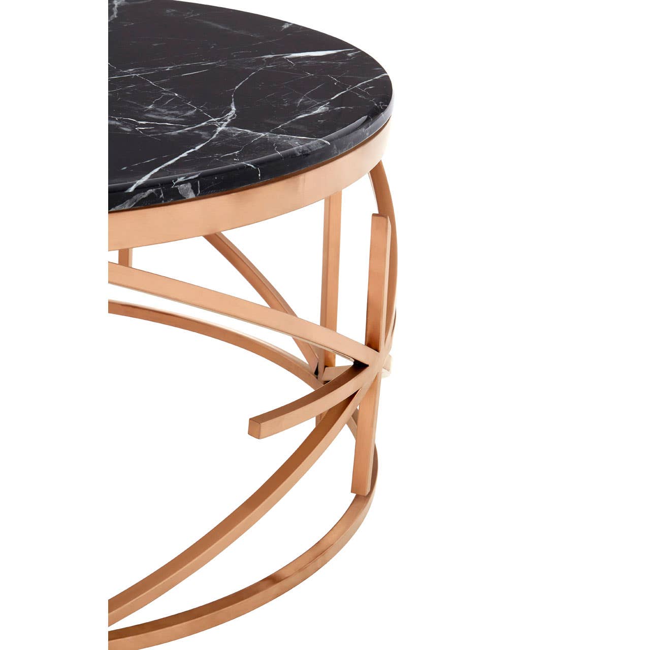 Alvaro Black Marble Coffee Table