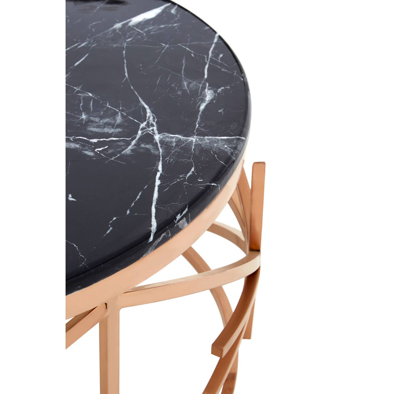 Alvaro Black Marble Coffee Table