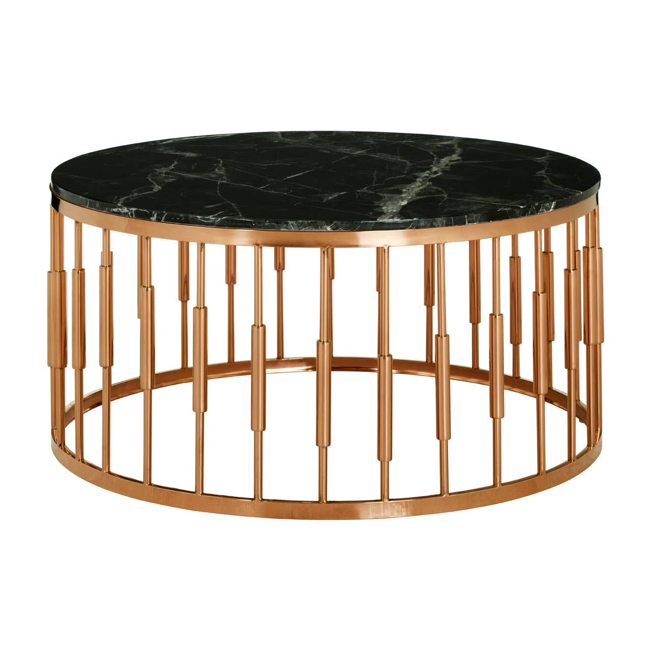 Alvaro Round Marble Top Coffee Table