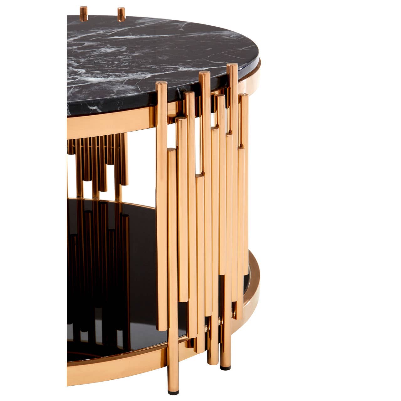 Alvaro Rose Gold Coffee Table
