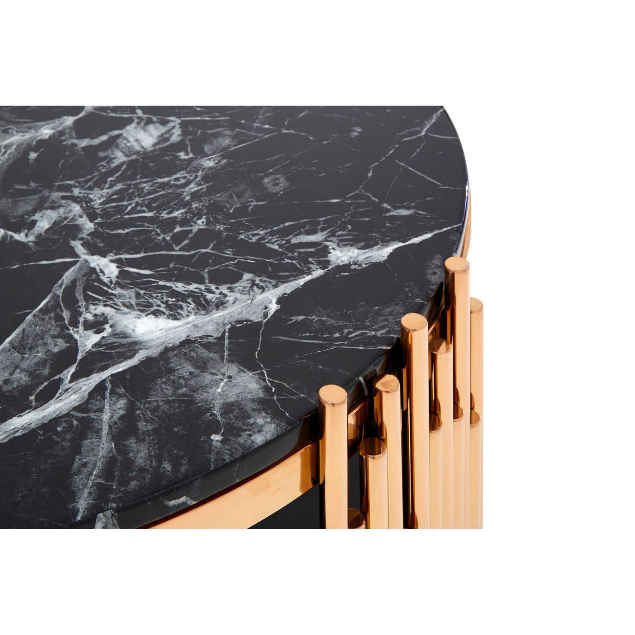 Alvaro Rose Gold Coffee Table