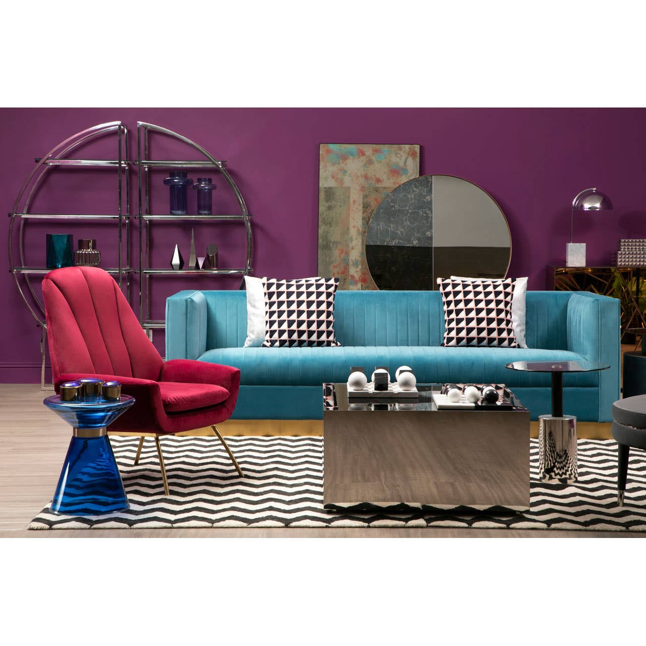 VOGUE 4 TIER RIGHT SIDE SHELF UNIT