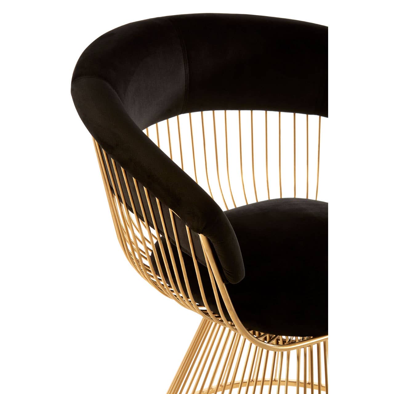VOGUE BLACK VELVET / GOLD FINISH CHAIR
