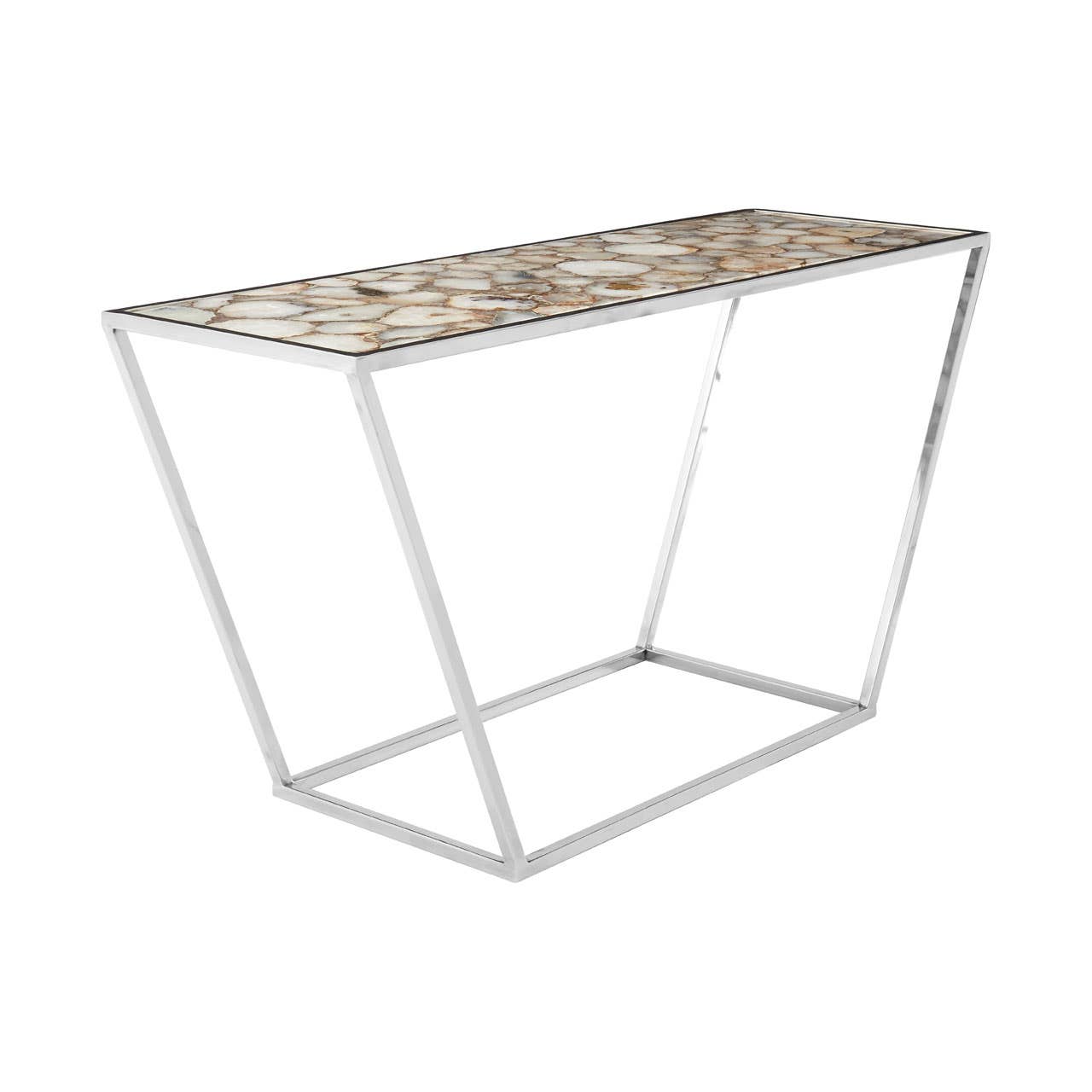 VITA WHITE AGATE CONSOLE TABLE