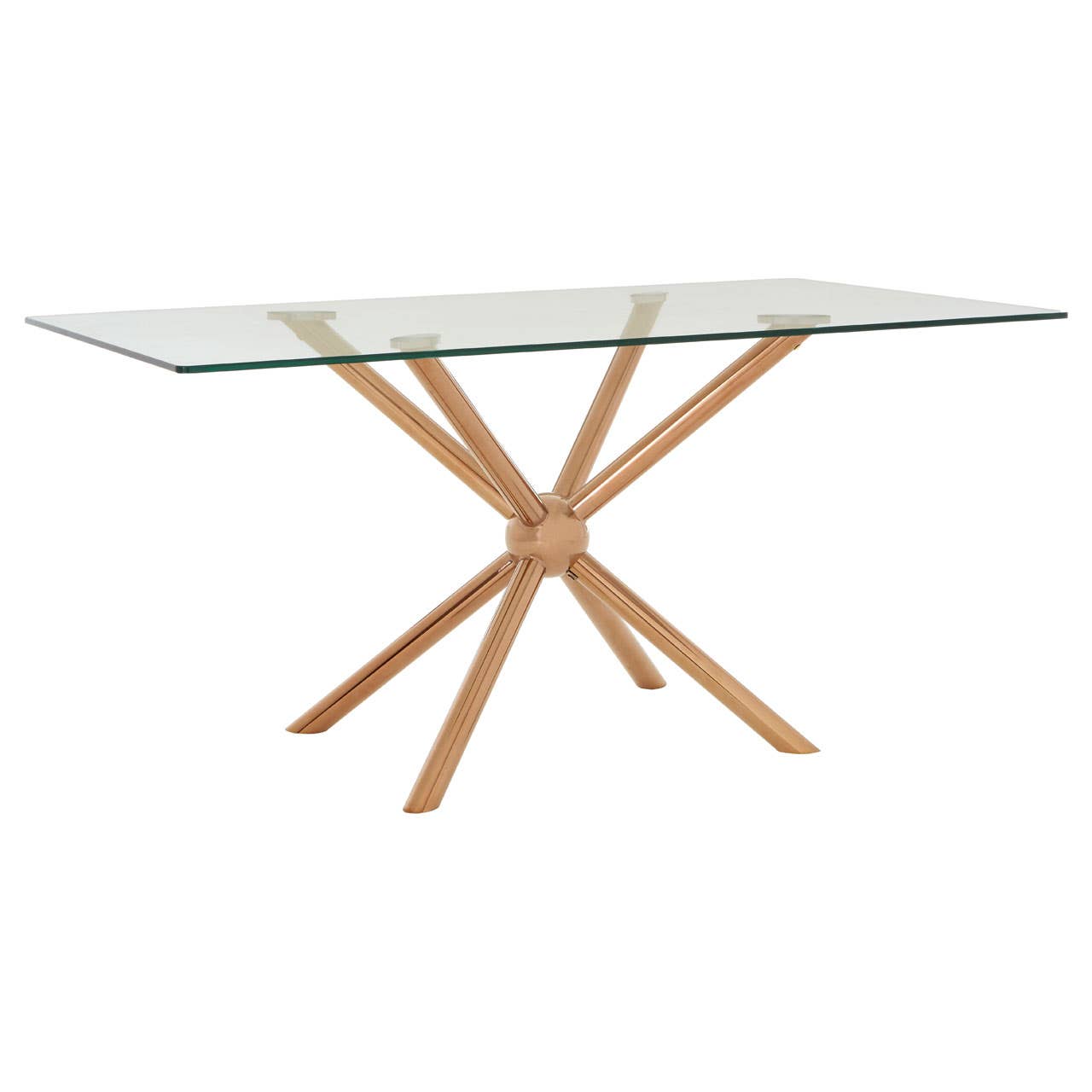 Novo Rectangular / Rose Gold Dining Table