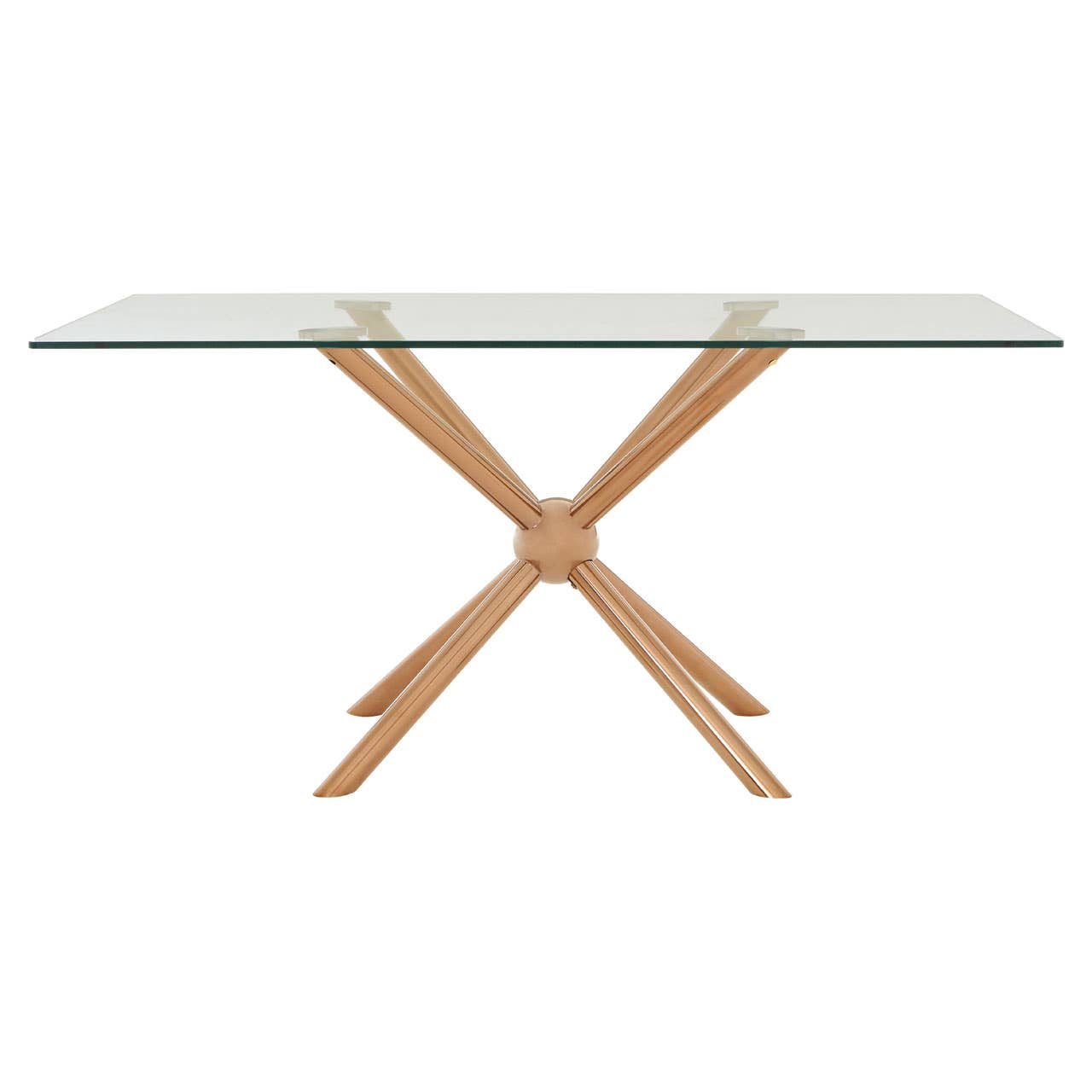 Novo Rectangular / Rose Gold Dining Table