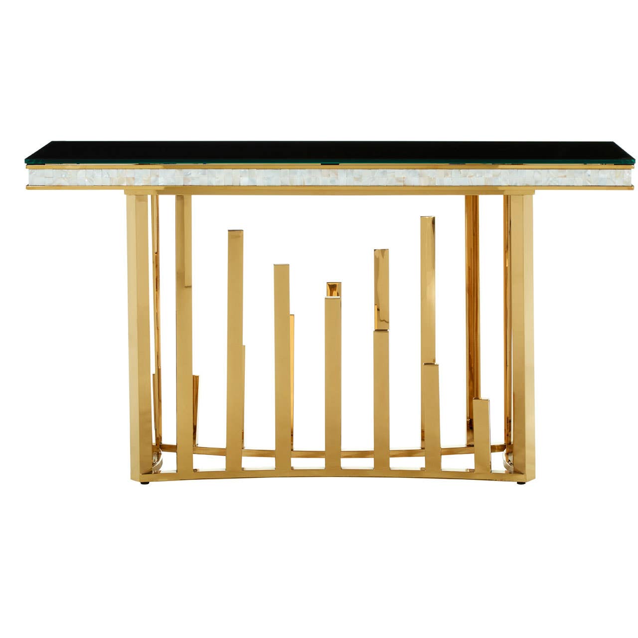 Eliza Gold Finish Console Table