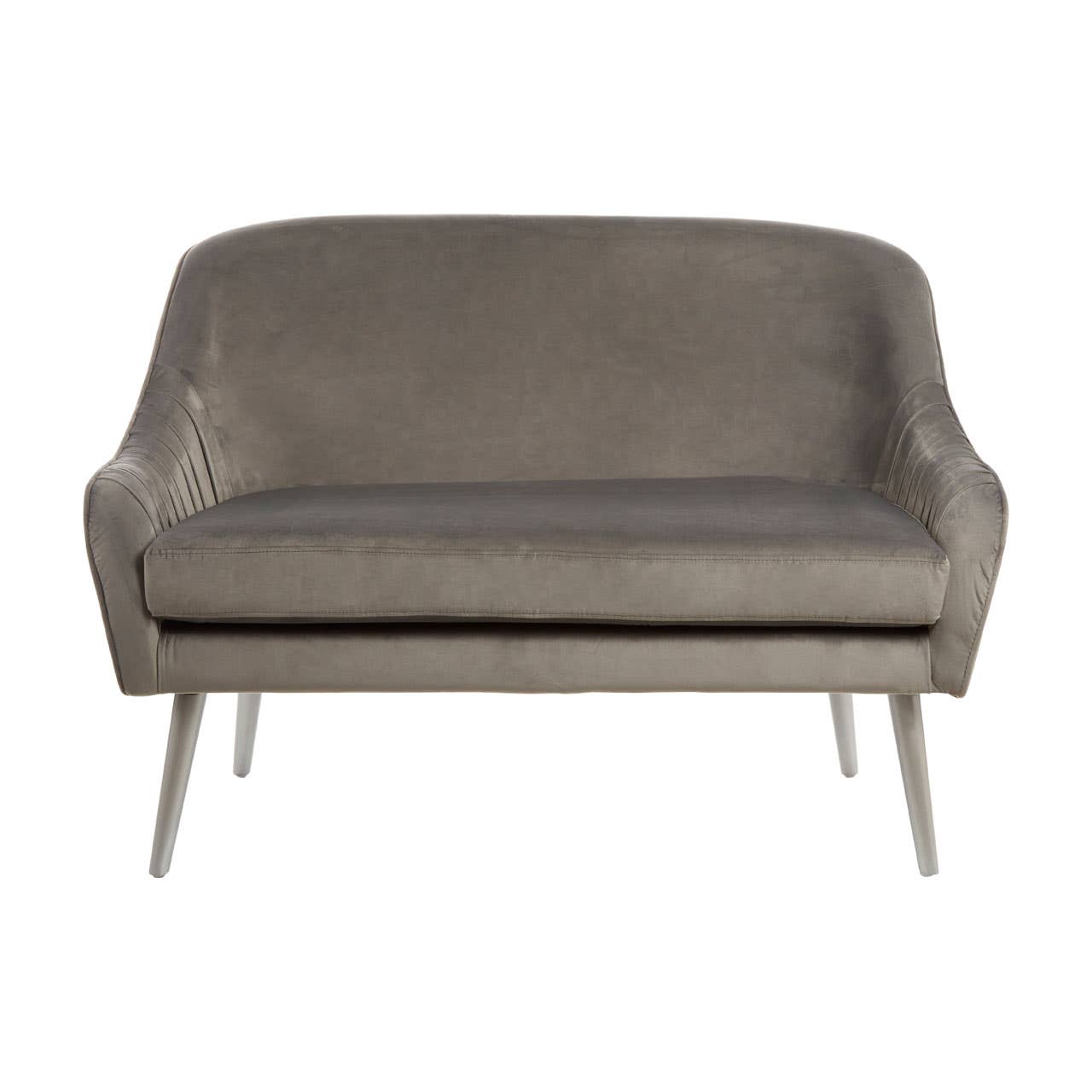 Louxor Grey Velvet Sofa