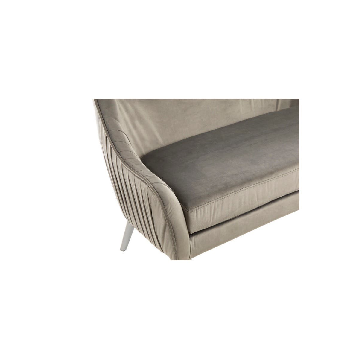 Louxor Grey Velvet Sofa