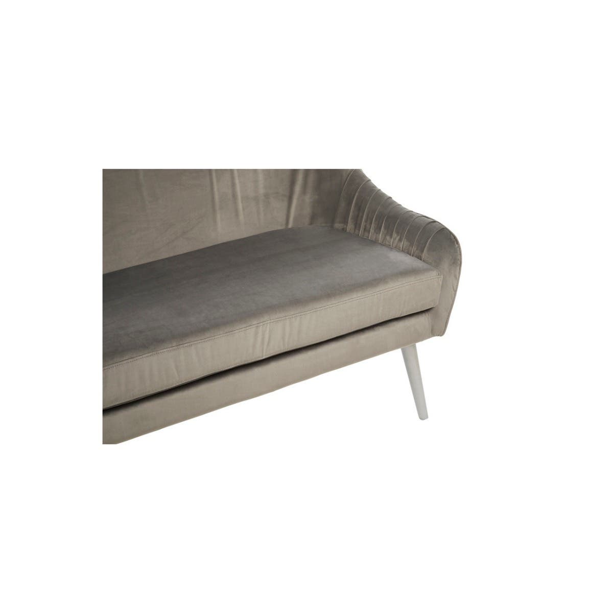 Louxor Grey Velvet Sofa