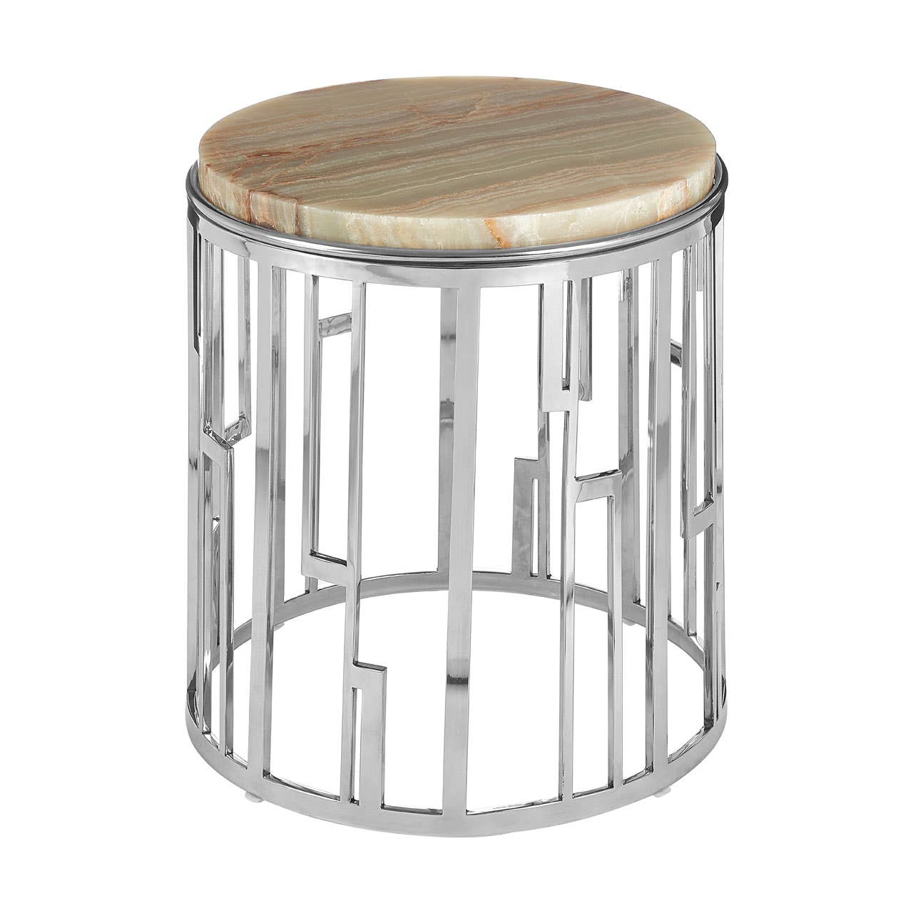 Relic Onyx Stone Side Table