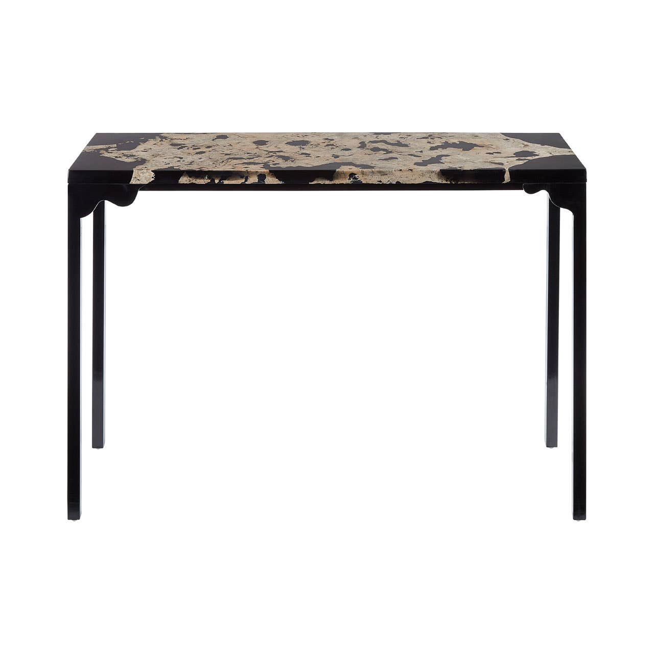 Relic Cheese Stone/black Resin Console Table