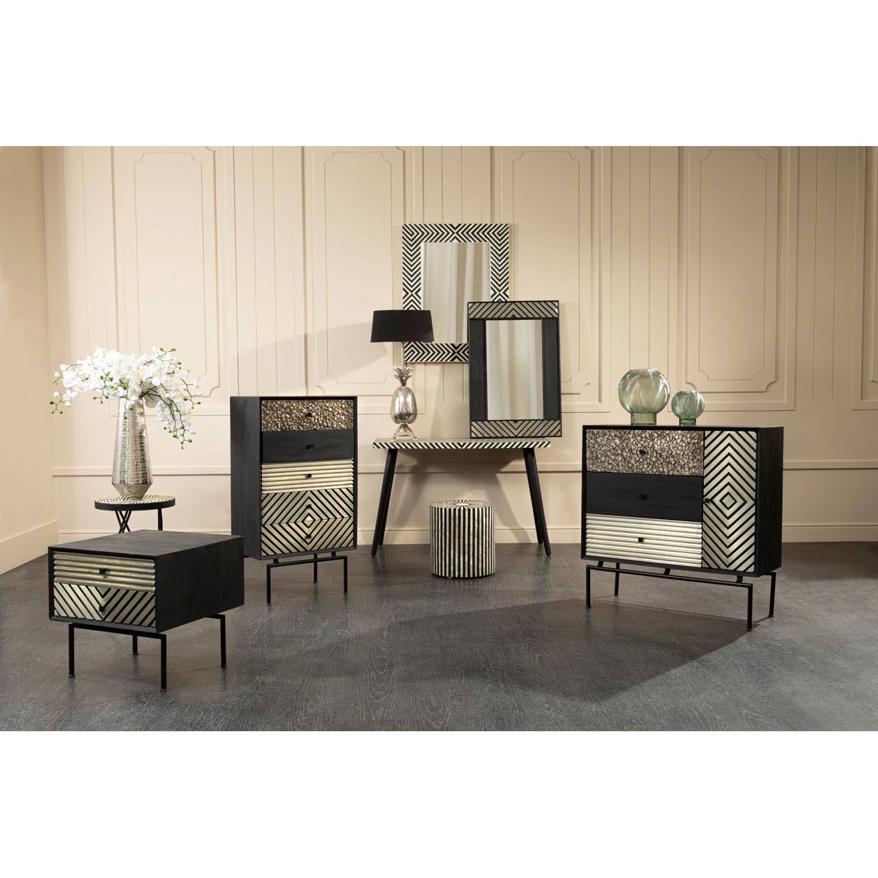 Boho 3 Drawer Cabinet