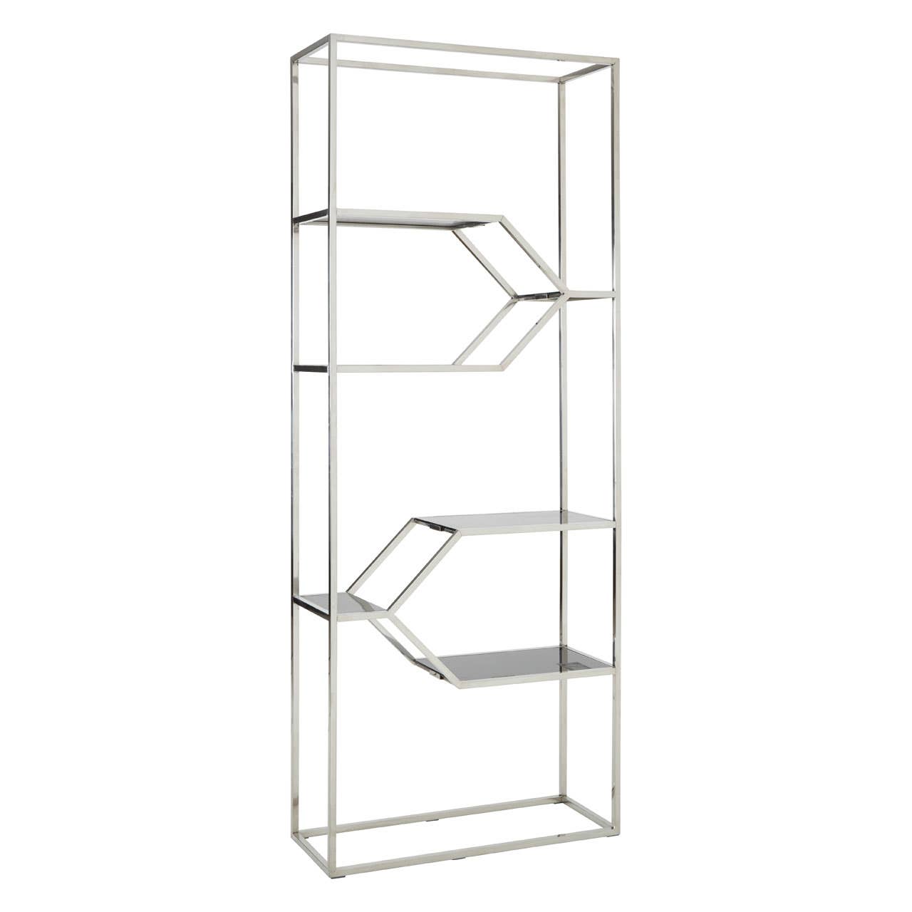 Horizon Silver Finish Bookshelf