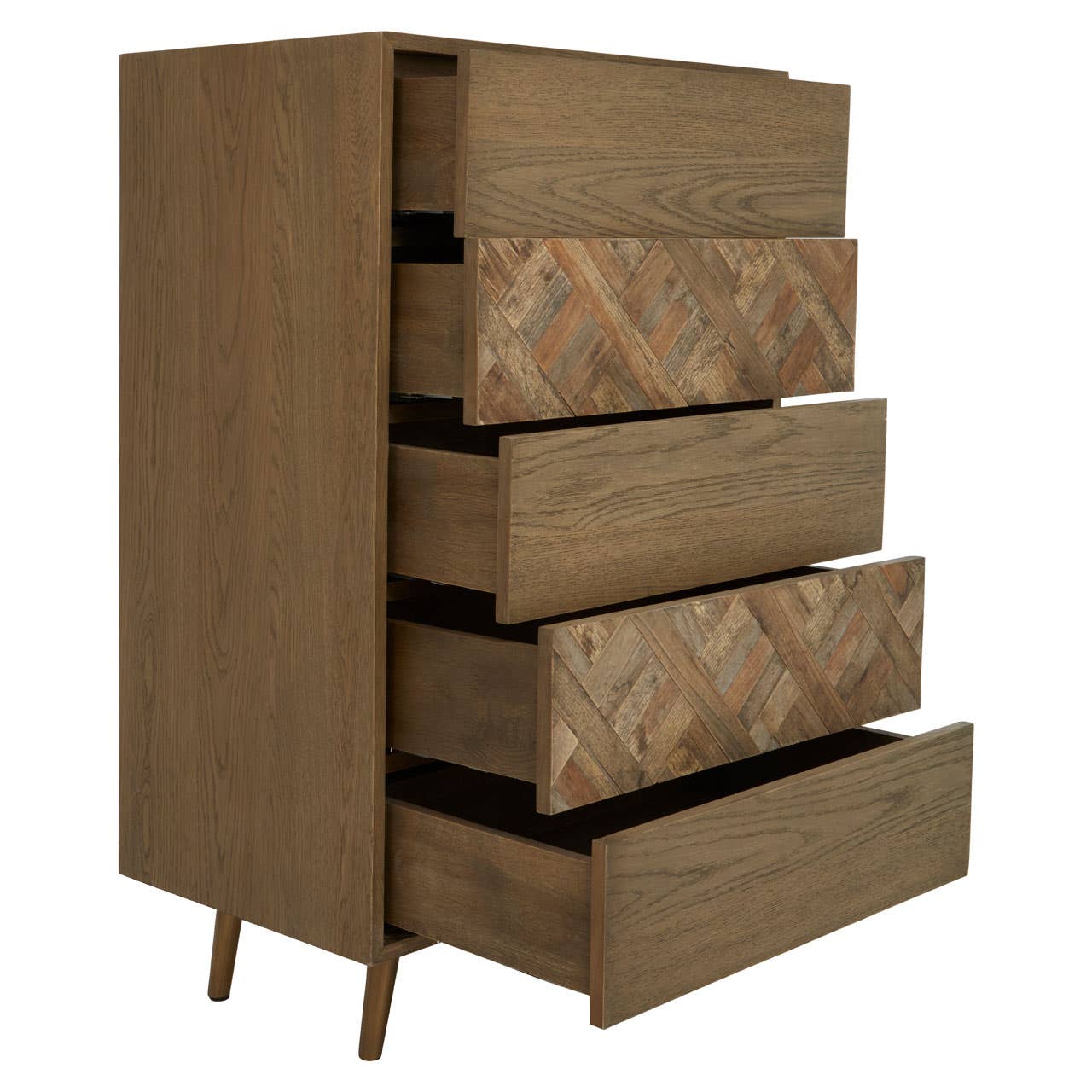 Salvar 5 Drawer Wood Chest