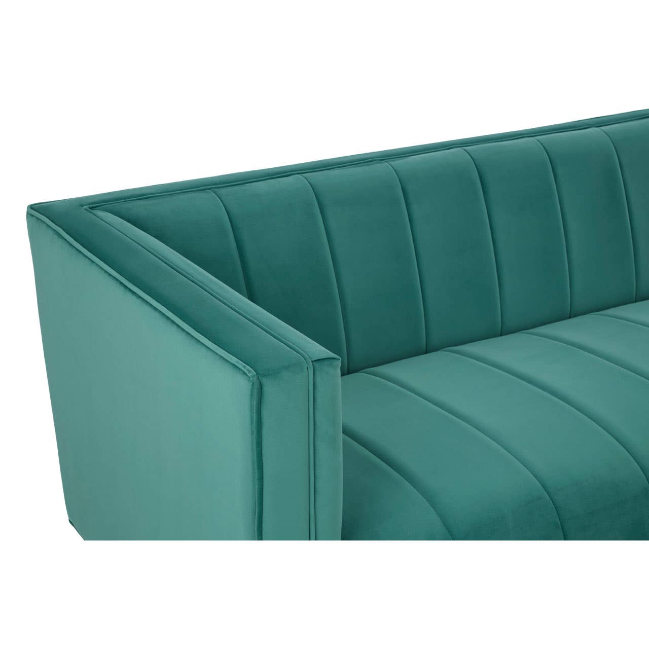 Otylia 3 Seat Green Sofa