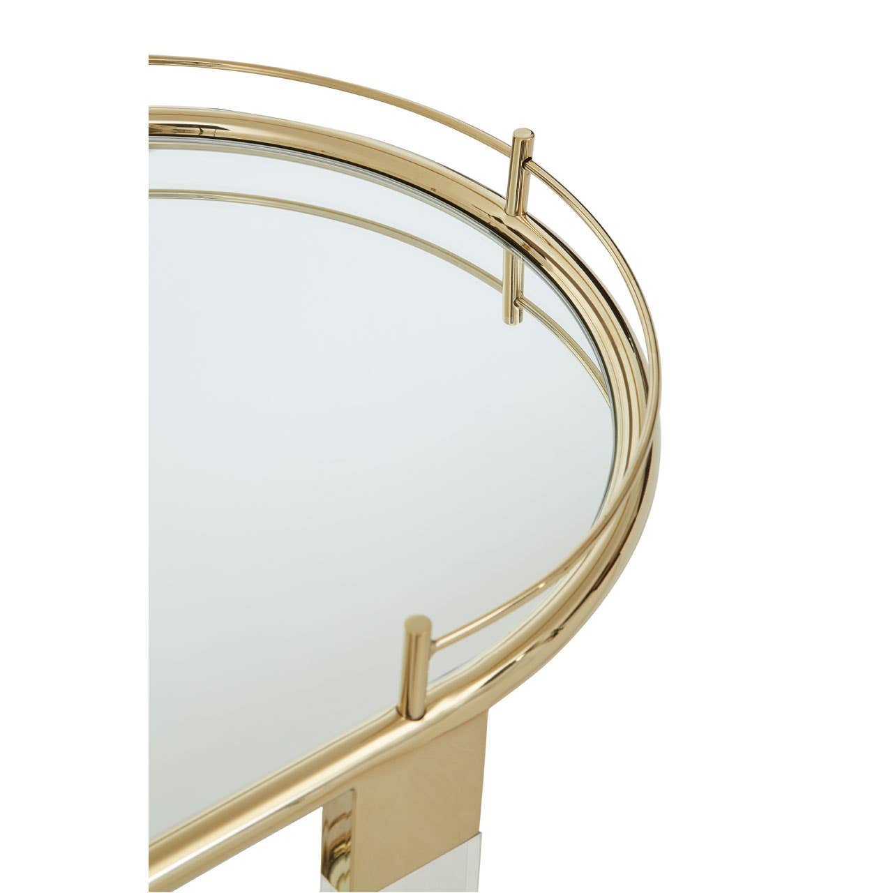 Oria Bar Trolley With Warm Metallic Frame