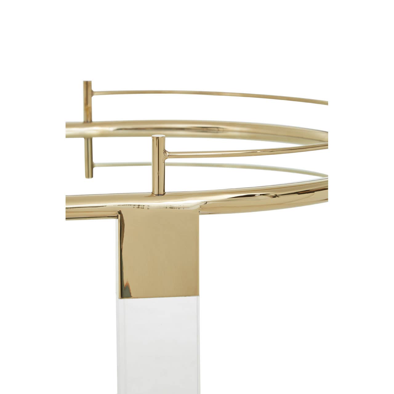Oria Bar Trolley With Warm Metallic Frame