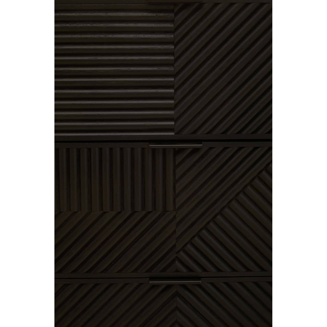 Jakara Black Wood Sideboard With Metal Legs