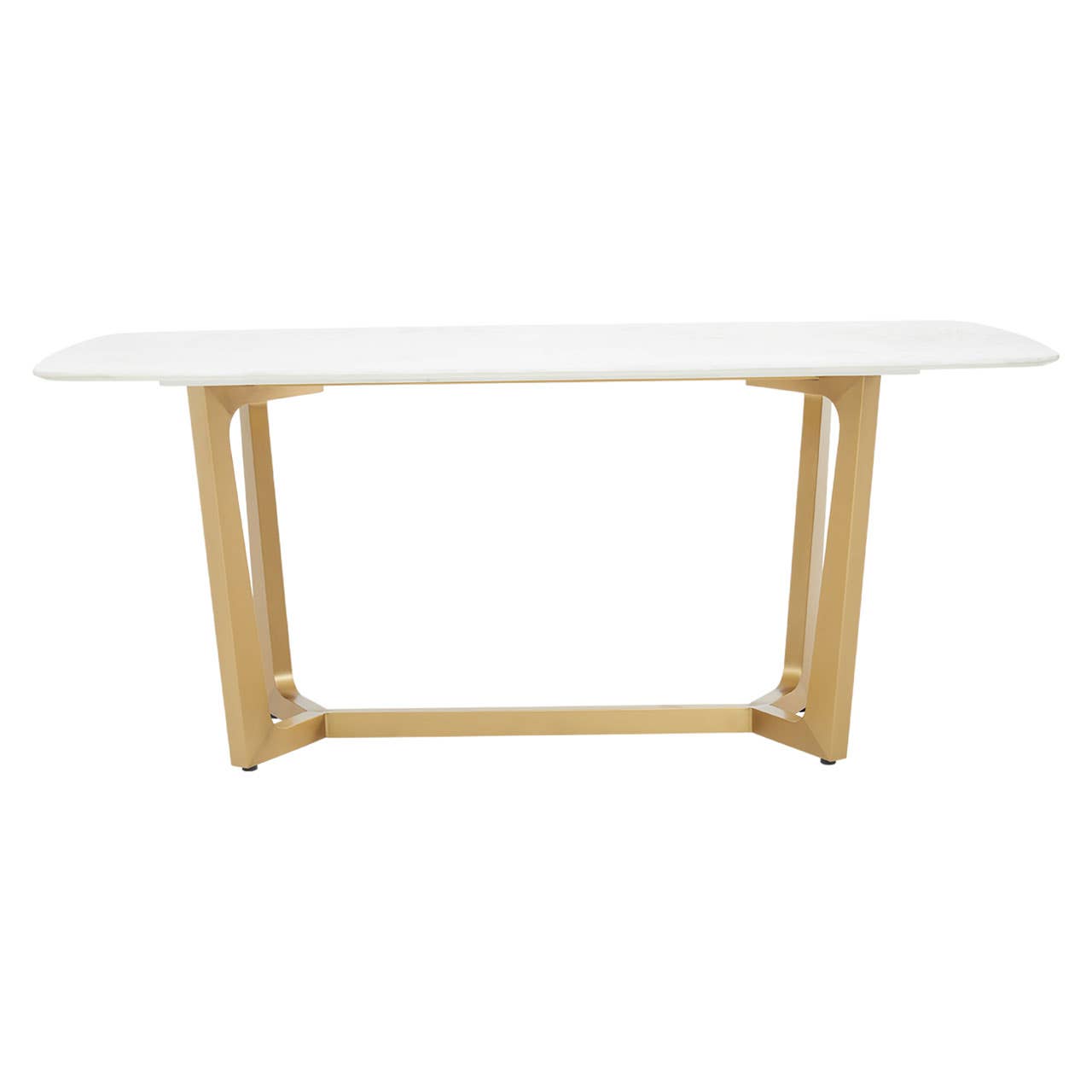 Moda White Marble Dining Table