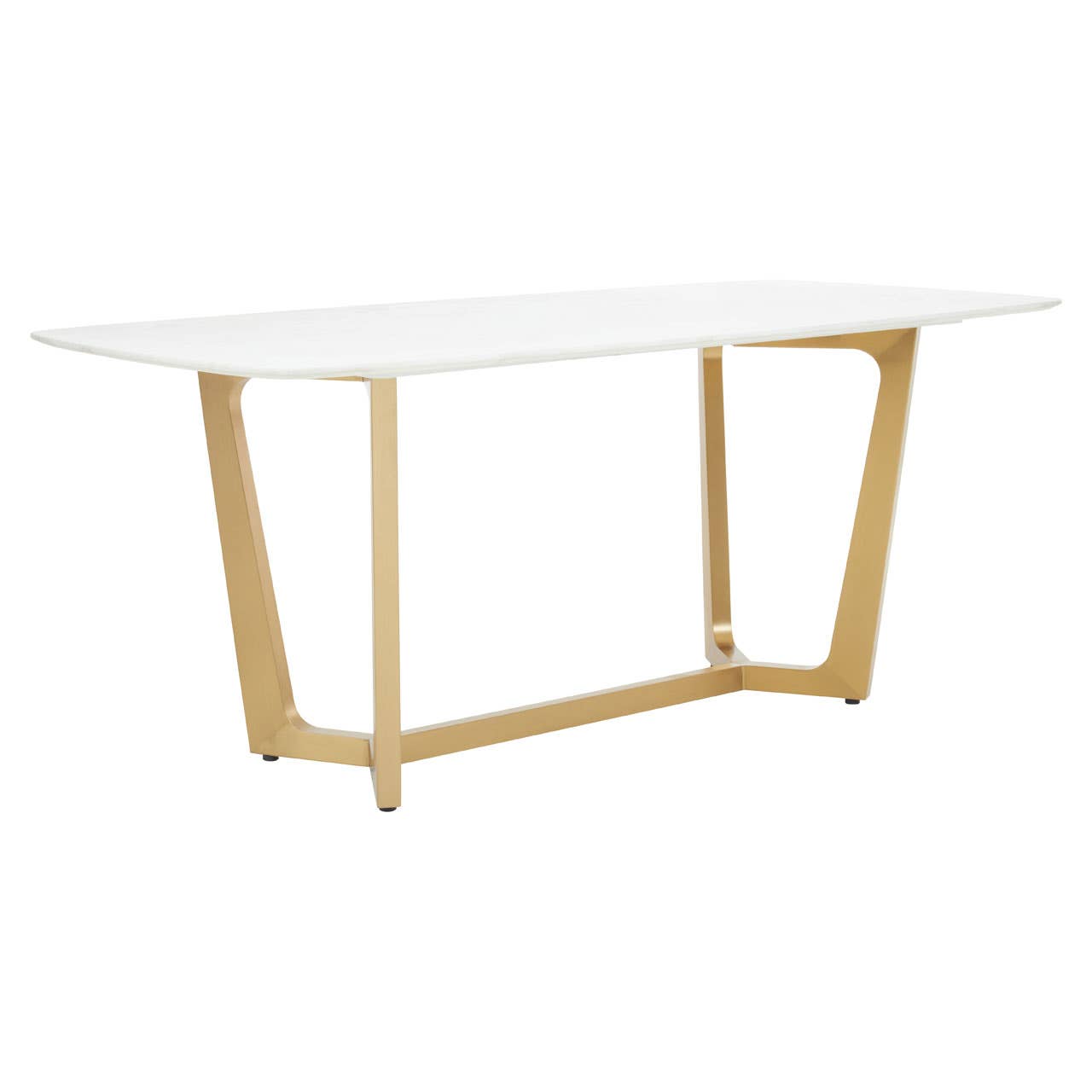 Moda White Marble Dining Table