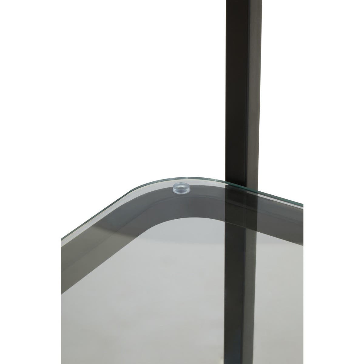 VOGUE RIGHT HALF MOON BLACK SHELF UNIT