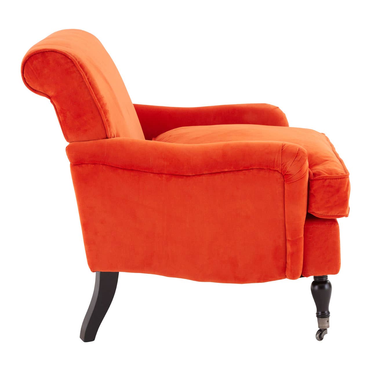 Large Plush Orange Armchair