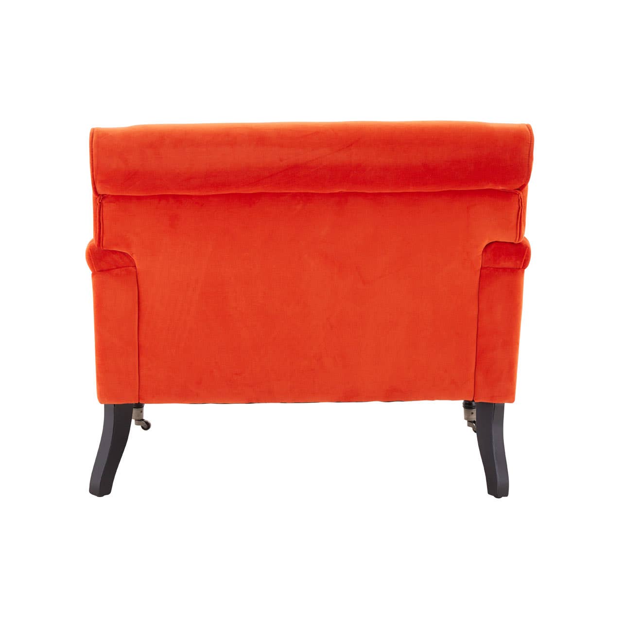 Large Plush Orange Armchair