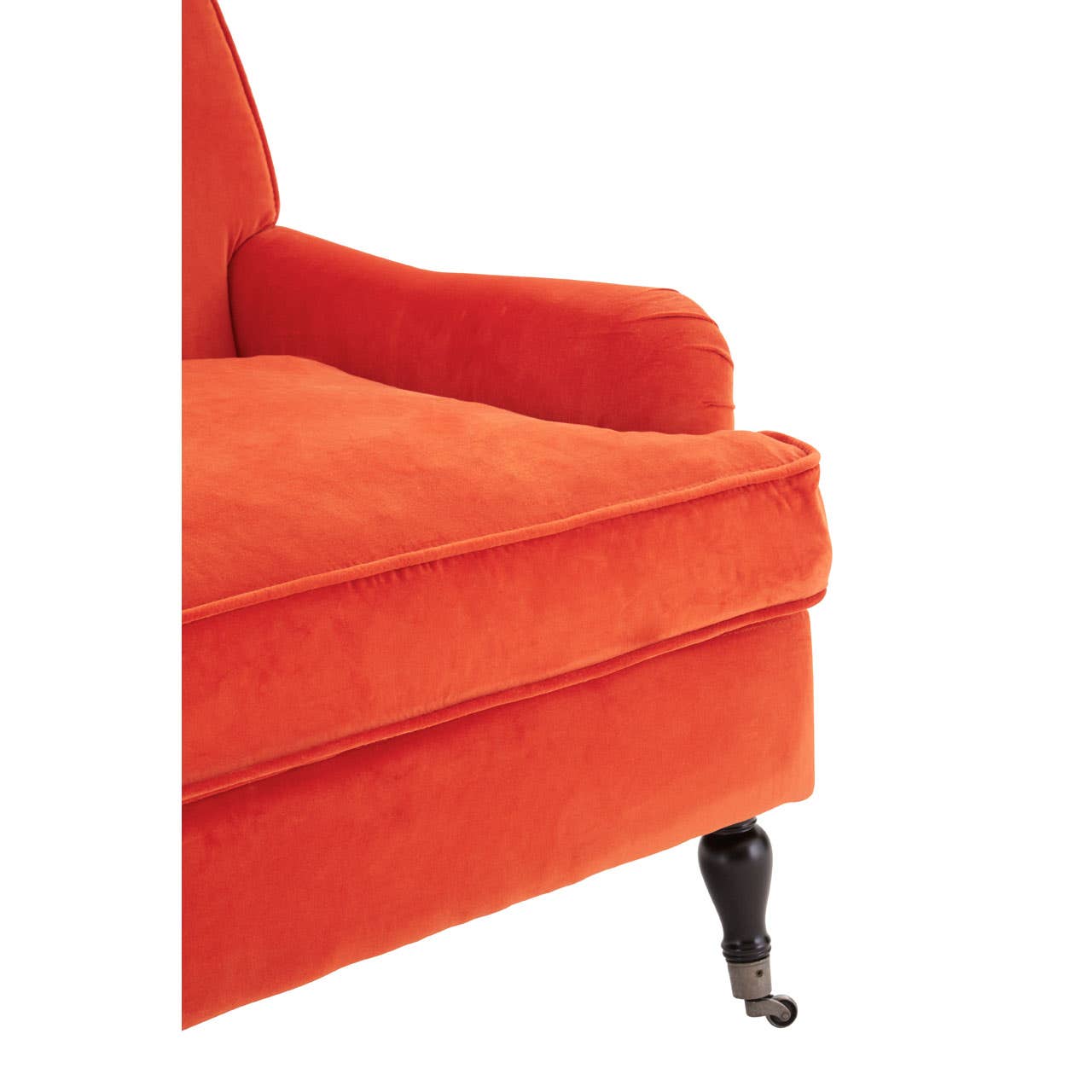 Large Plush Orange Armchair